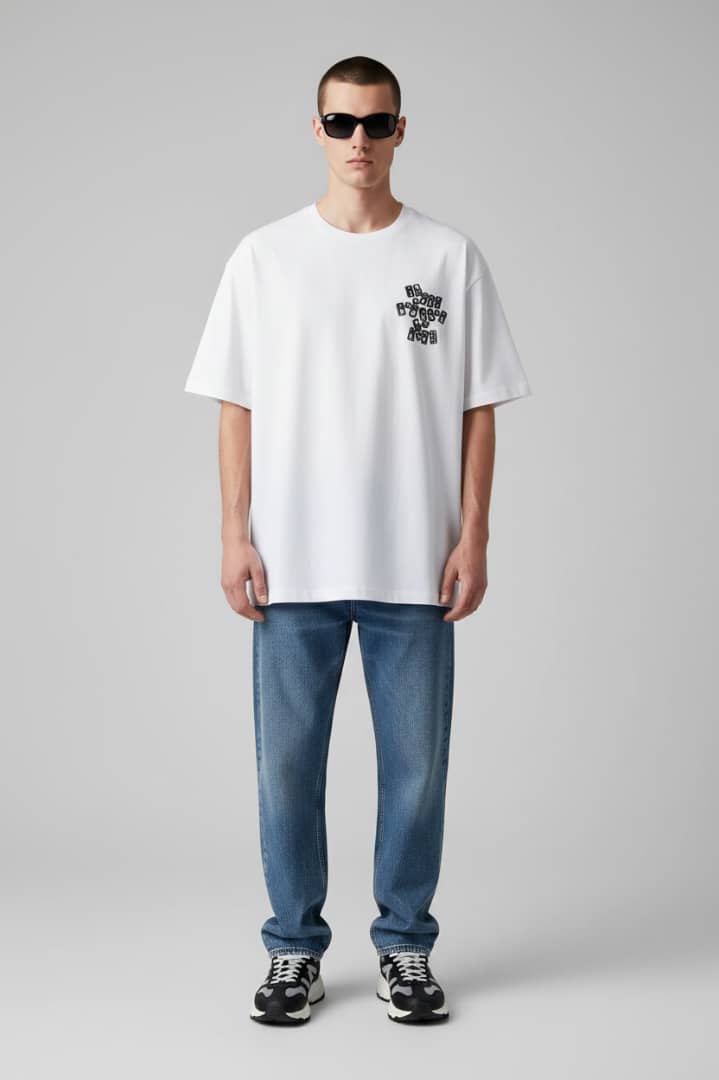 ITHOF Domino Oversized Tee – White | SS26 Collection