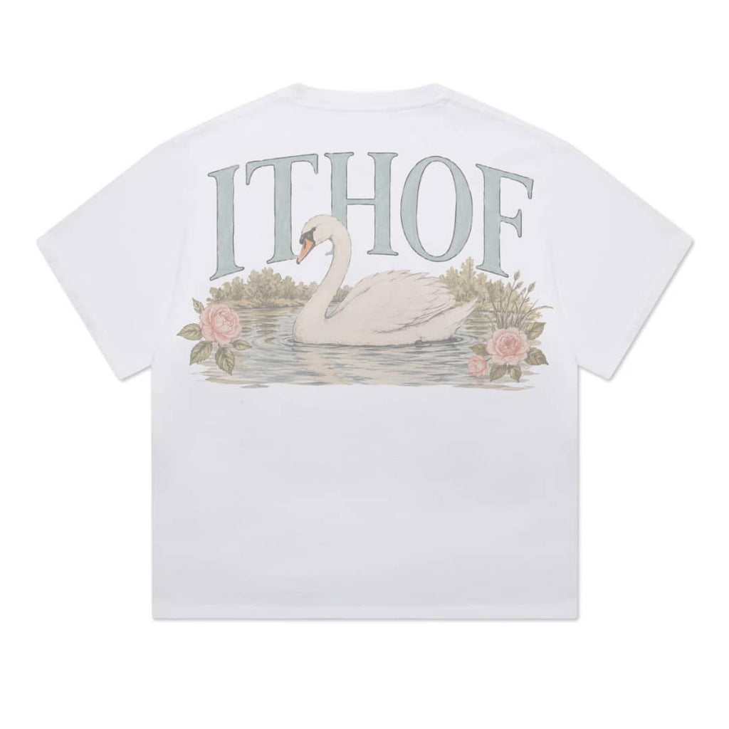 ITHOF Swan Garden Tee – White (SS26 Collection)