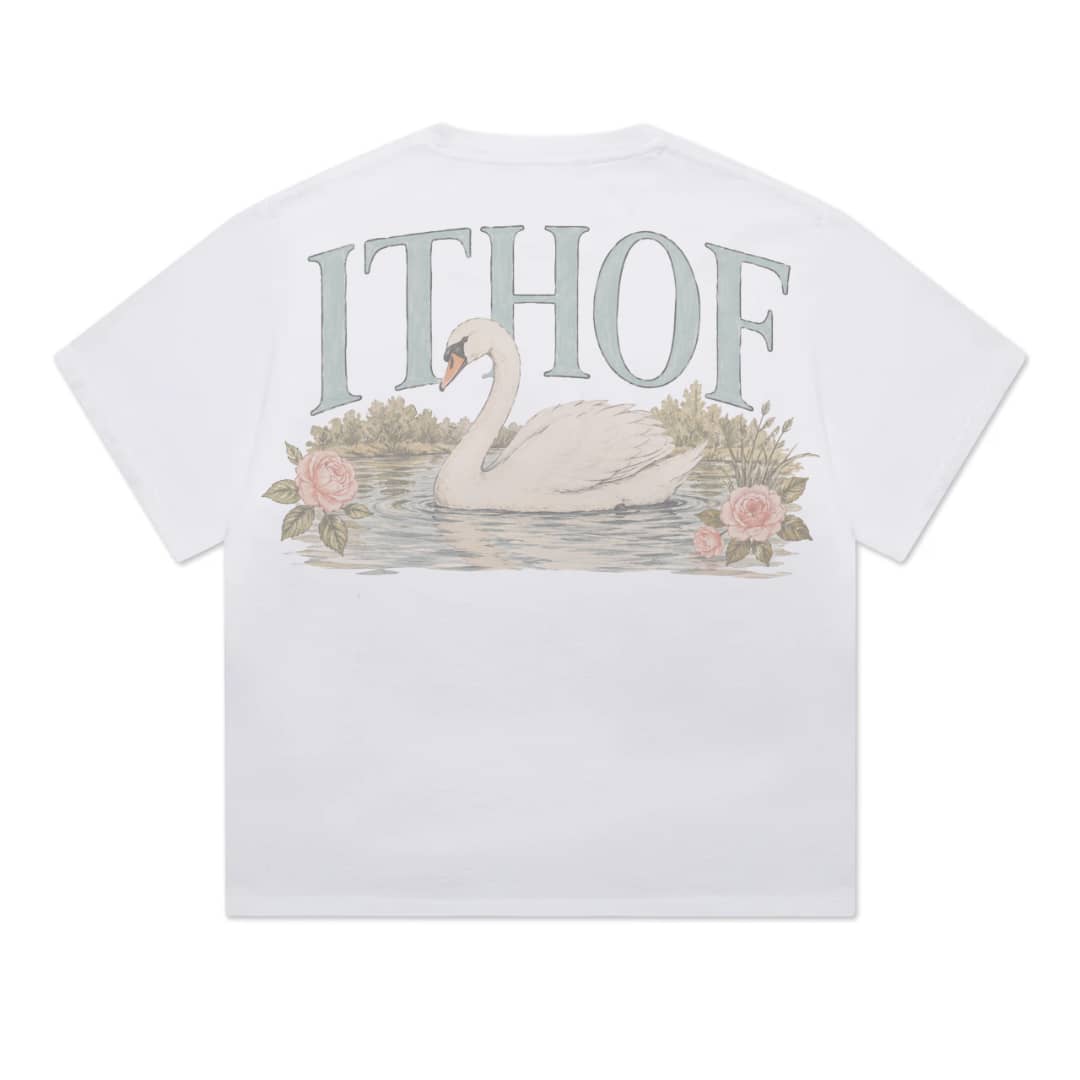 ITHOF Swan Garden Tee – White (SS26 Collection)