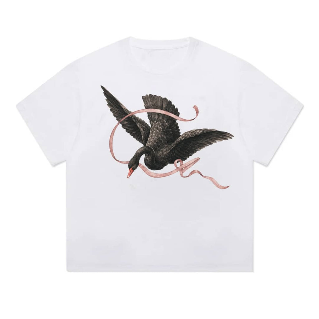 ITHOF Black Swan Tee – White (SS26 Collection)