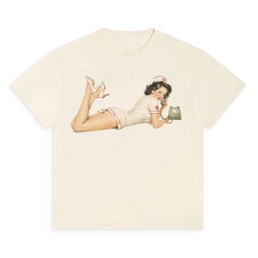 ITHOF Vintage Nurse Tee – Cream (SS26 Collection)