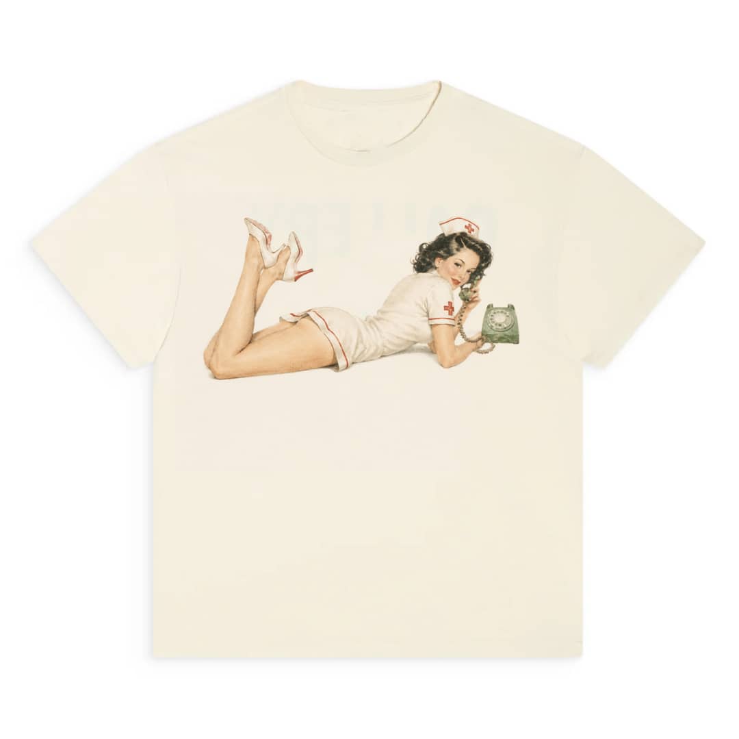 ITHOF Vintage Nurse Tee – Cream (SS26 Collection)
