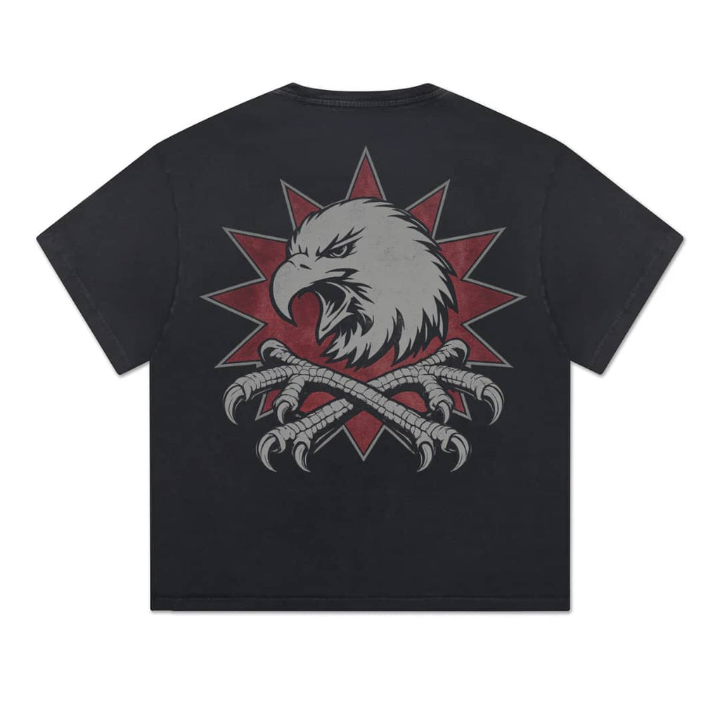 ITHOF Crimson Eagle Tee – Black (SS26 Collection)