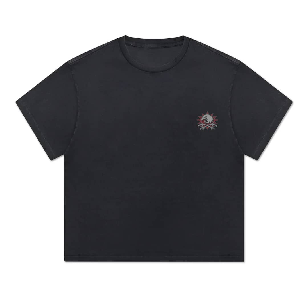 ITHOF Crimson Eagle Tee – Black (SS26 Collection)