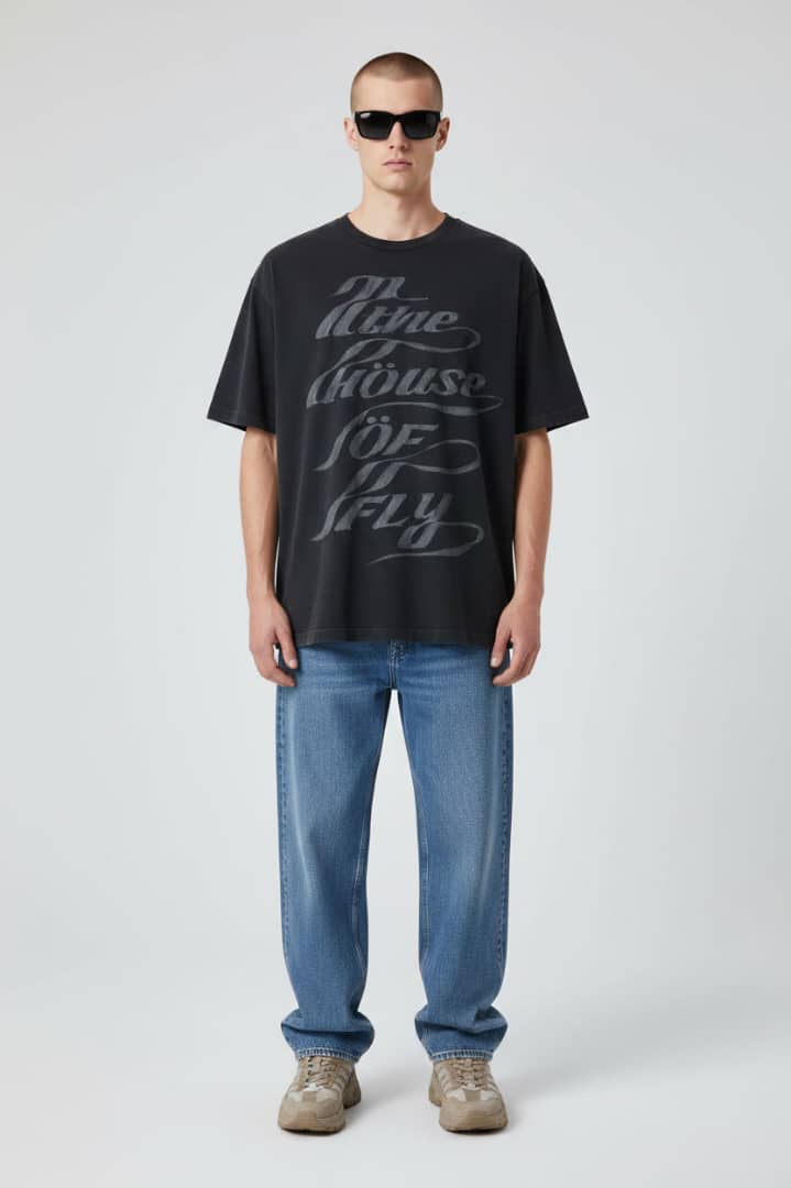 ITHOF Midnight Script Tee – Black (SS26 Collection)