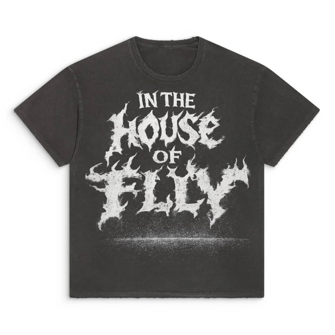 ITHOF Inferno Logo Tee – Vintage Black (SS26 Collection)