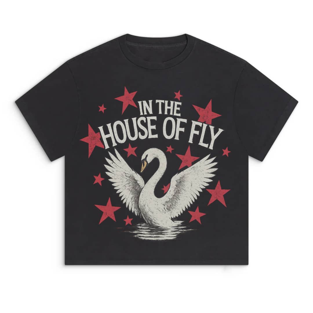 ITHOF Swan of Stars Tee – Black (SS26 Collection)