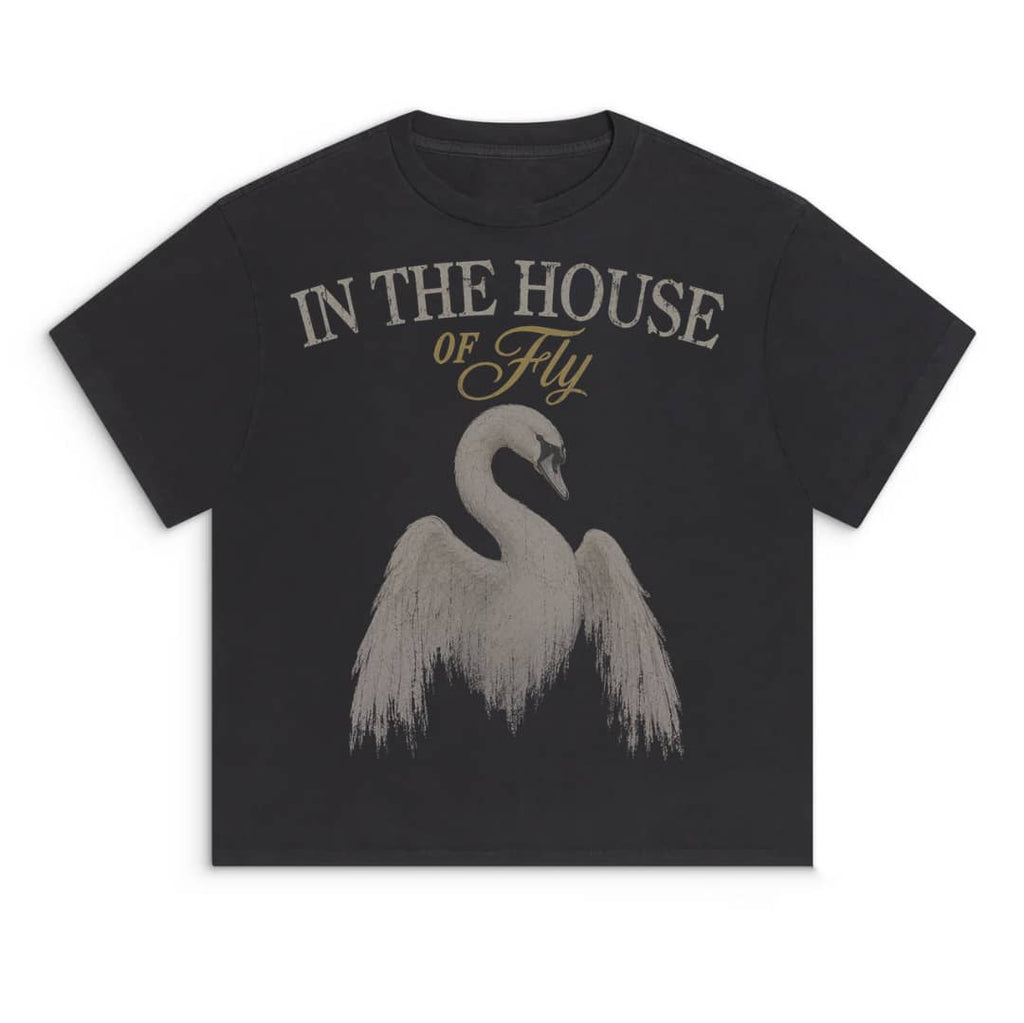 ITHOF Golden Swan Tee – Black (SS26 Collection)