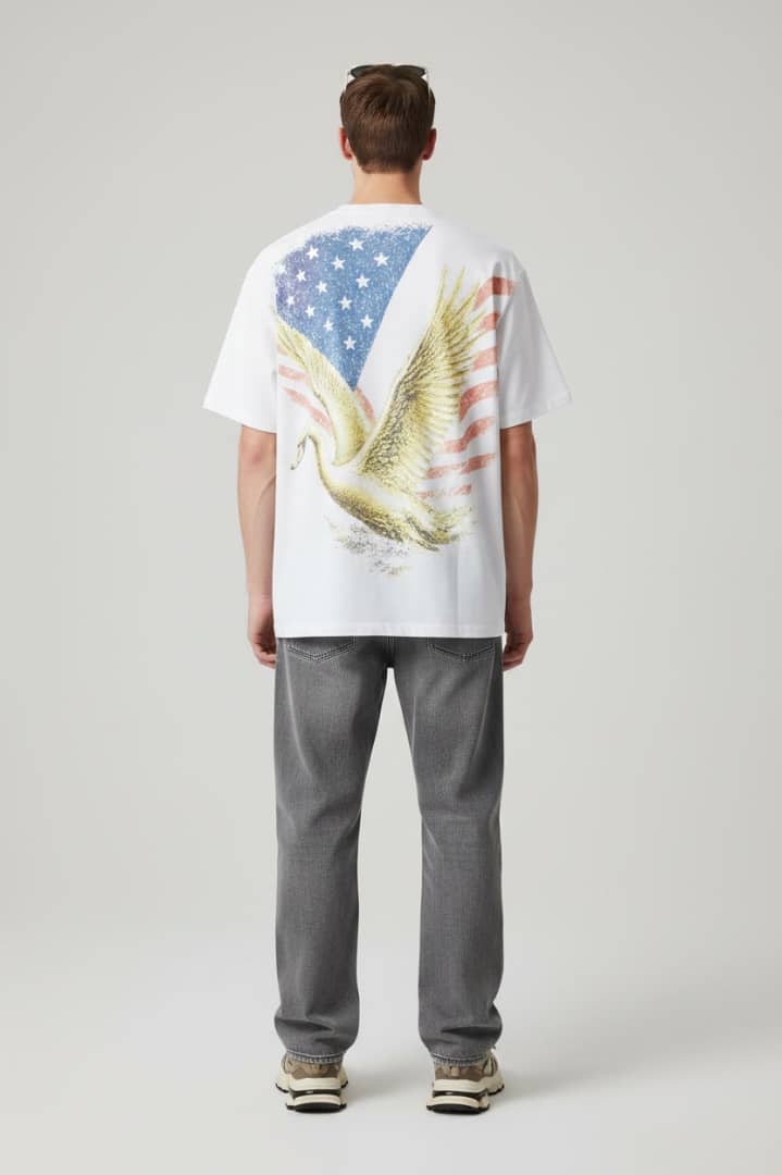 ITHOF Freedom Swan Tee – Vintage White