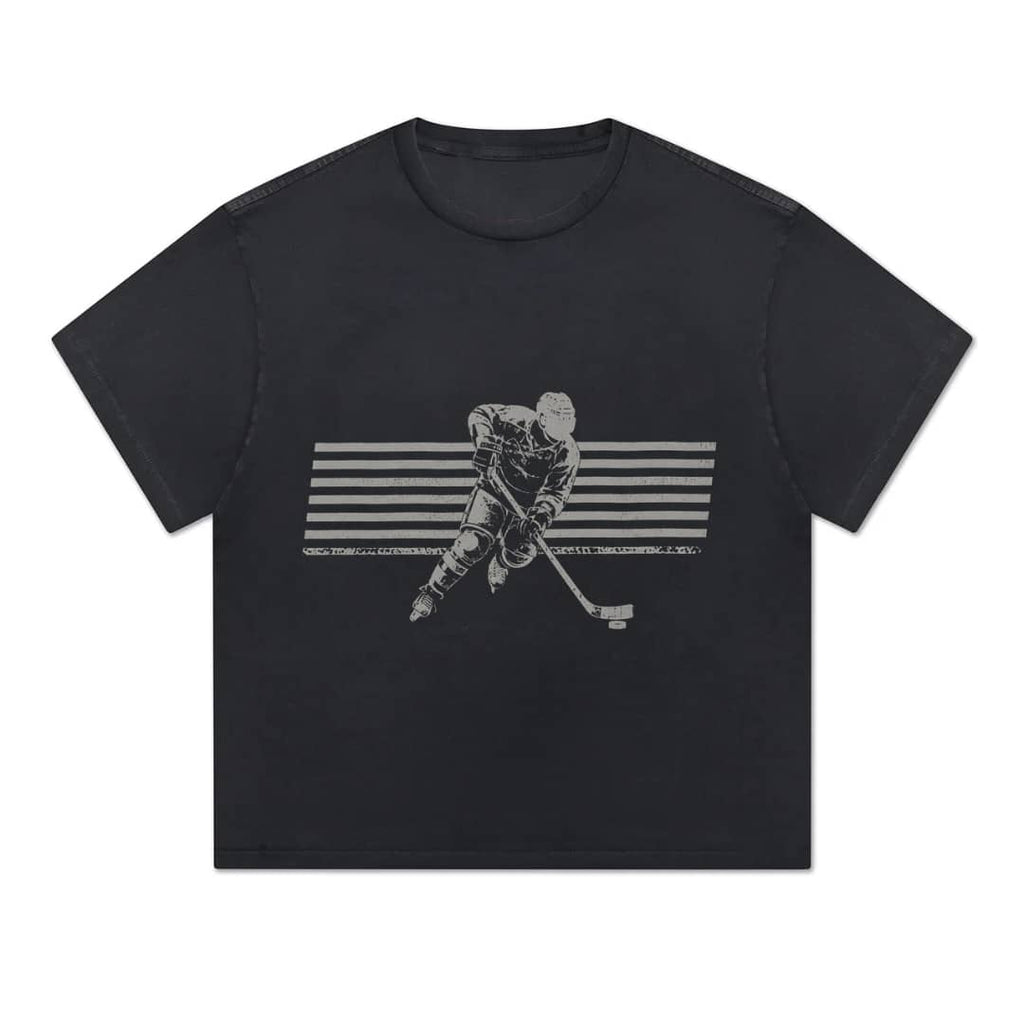 ITHOF Ice Hockey Tee – Vintage Black