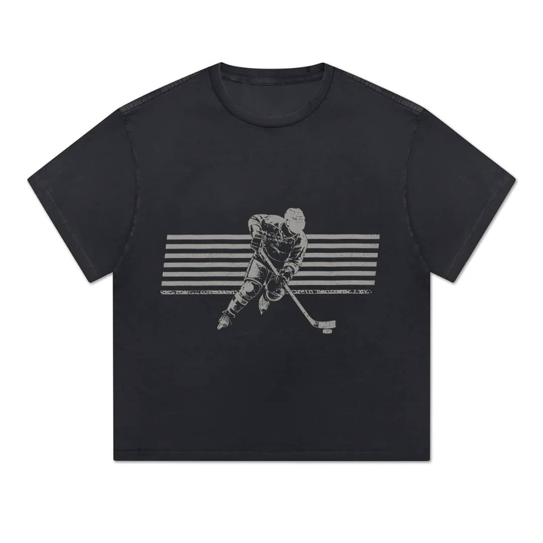 ITHOF Ice Hockey Tee – Vintage Black