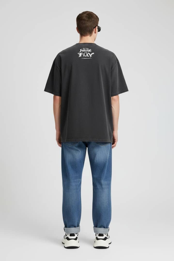 ITHOF Inferno Logo Tee – Vintage Black (SS26 Collection)