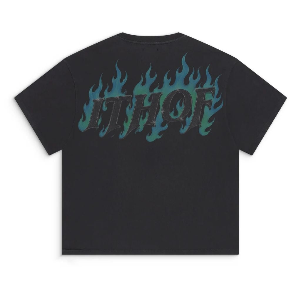 ITHOF Blue Flame Tee – Black Edition