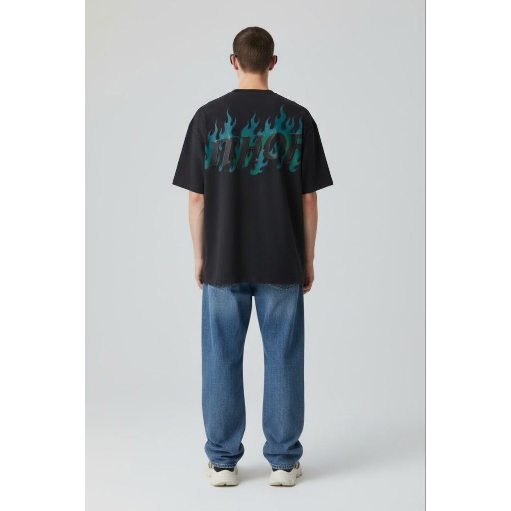 ITHOF Blue Flame Tee – Black Edition