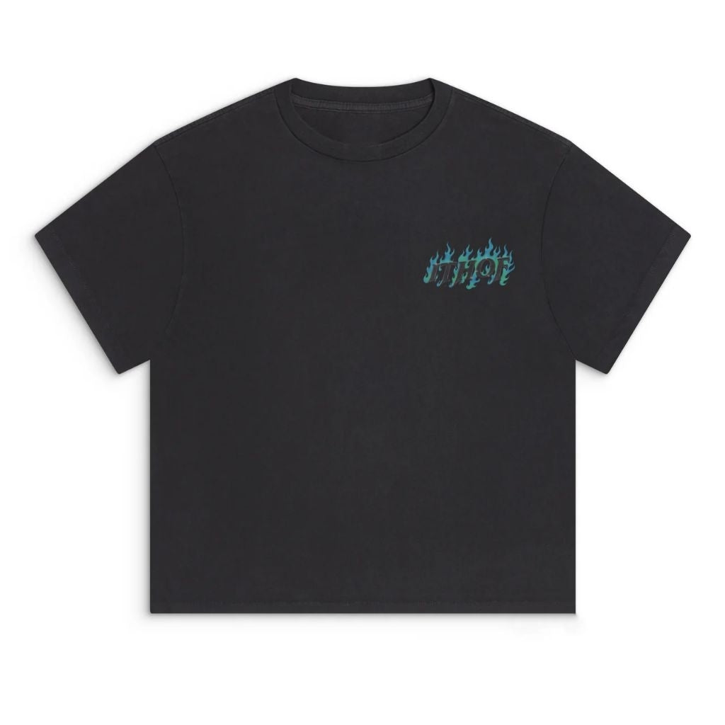 ITHOF Blue Flame Tee – Black Edition